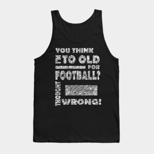 American Football Grandma Grandpa Touchdown saying Tank Top